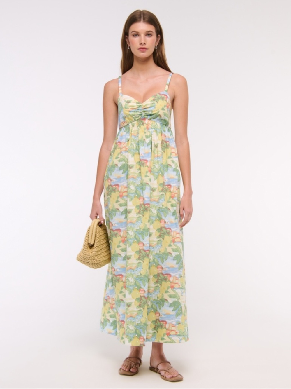 Abercrombie & Fitch Sweetheart Babydoll Maxi Dress - NWT